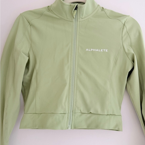 Alphalete Long Sleeve Cropped Zip Up - Picture 2 of 3